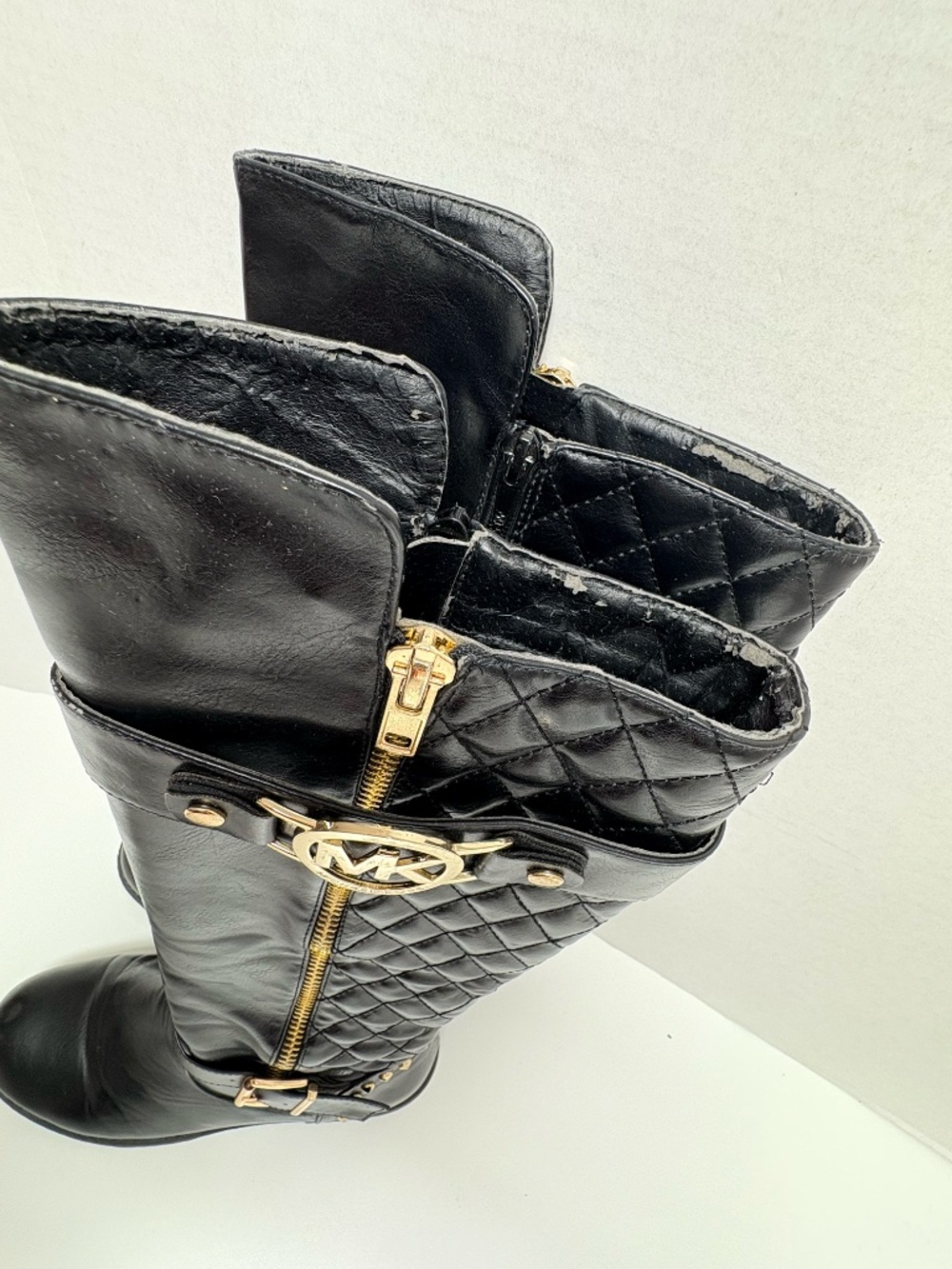 Michael Kors Knee High Black Riding Boots‎ - Size 8. - Picture 12 of 13